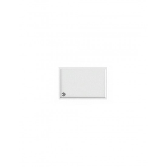 Ντουζιέρα Ορθογώνια Karag New Flat 12 80X140 Λευκή Ακρυλική